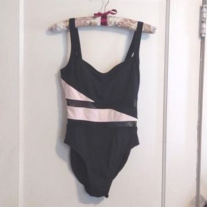 Anne Cole Black/Warm Ivory 1 pc Swimwear